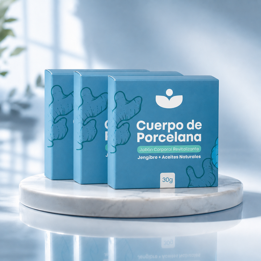 PACK DE 3 - JABÓN CUERPO DE PORCELANA.